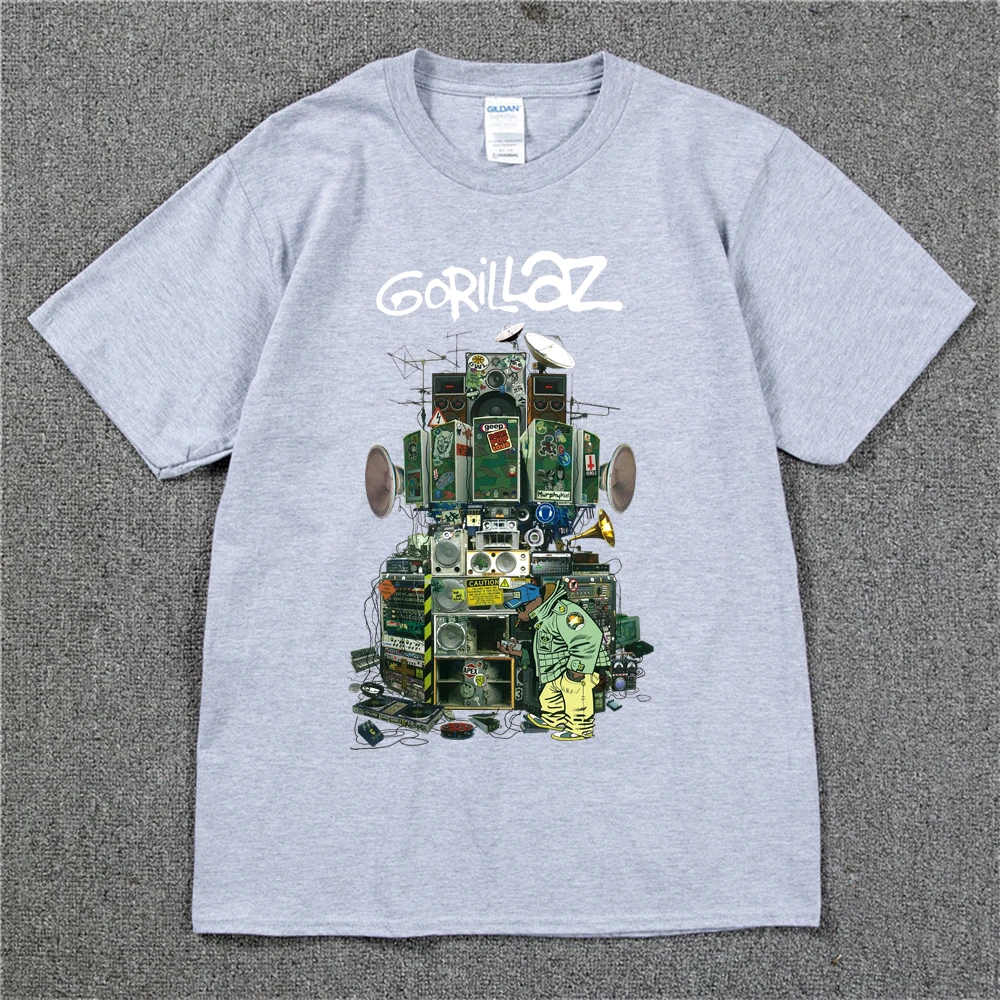 Gorillaz T Shirt UK Gorillazs Tshirt Hip-Hop Alternative Rap Music Tee Shirt The Now-Now New Album T-shirt