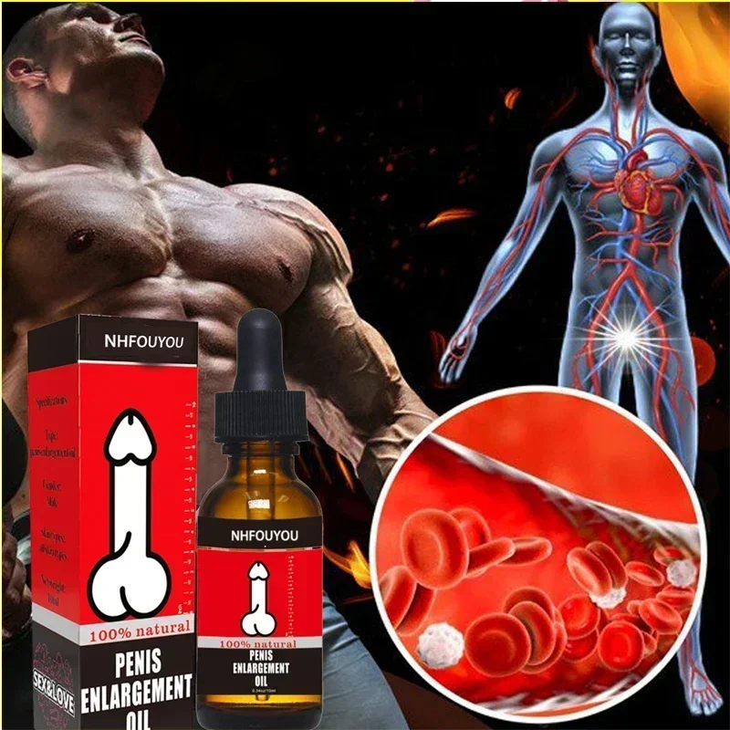 Aceite para agrandar el pene, crecimiento espesante para hombre, líquido para agrandar el pene, erección, mejora el cuidado, masaje, aceite para agrandar