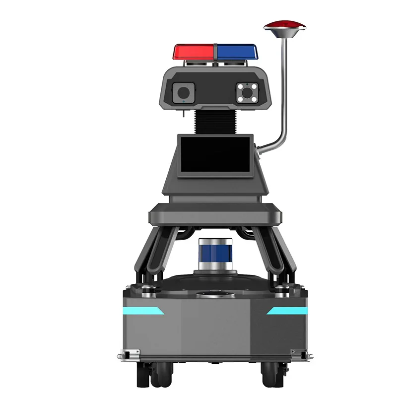 Niestandardowy inteligentny robot kontrolny do pracy na zewnątrz Patrol bezpieczeństwa Automatyczne monitorowanie Duty Police Voice Dialogue Patrol Protection