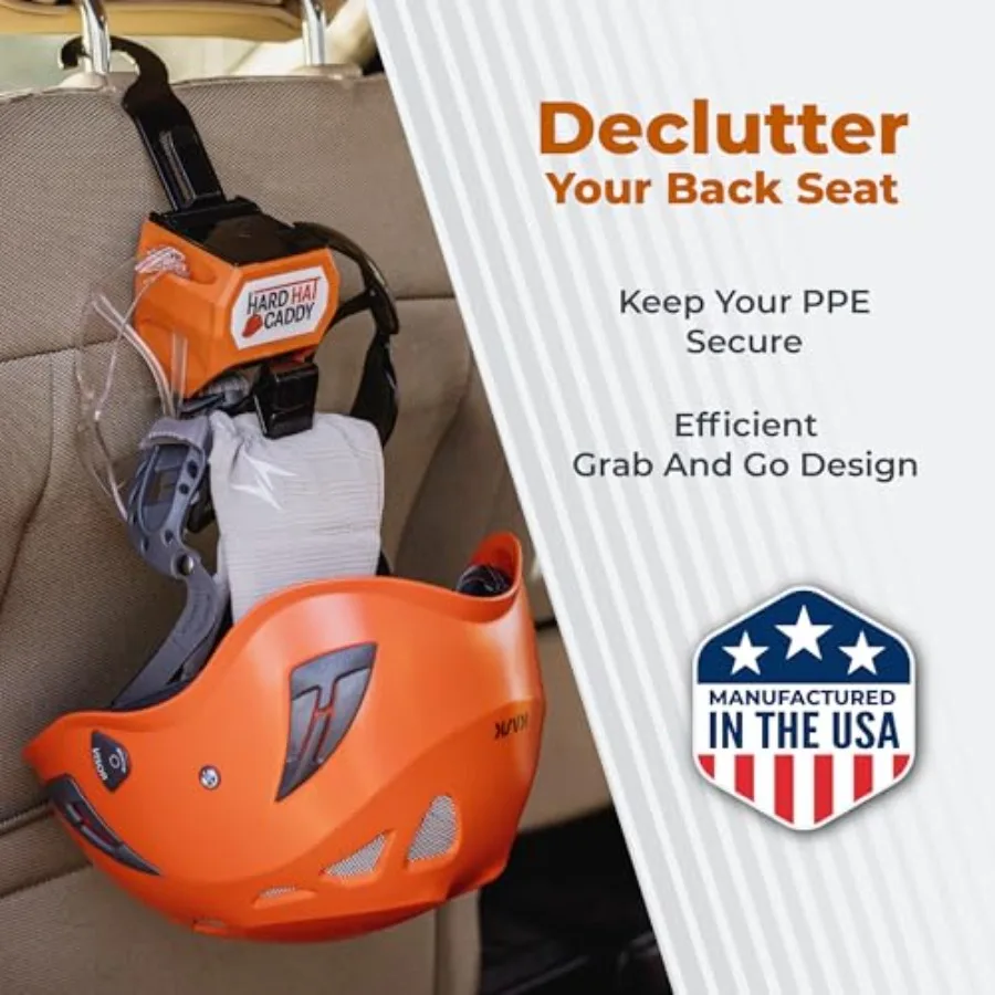 All in One PPE Organizer with Magnetic Backing, Belt Clip, and Hook, Compatible with Safety Gear Brands