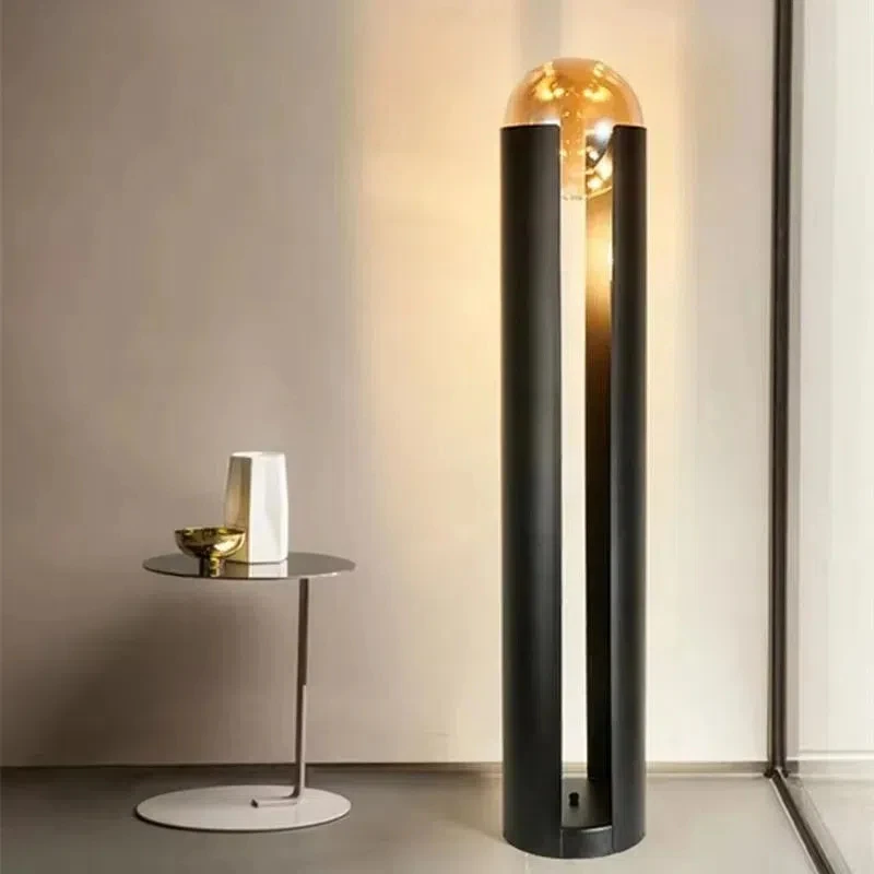 

Luxury LED Floor Lamp Brass Standing Light With Personality Glass Ball For Bedroom Living Room Study Decorative Lighting