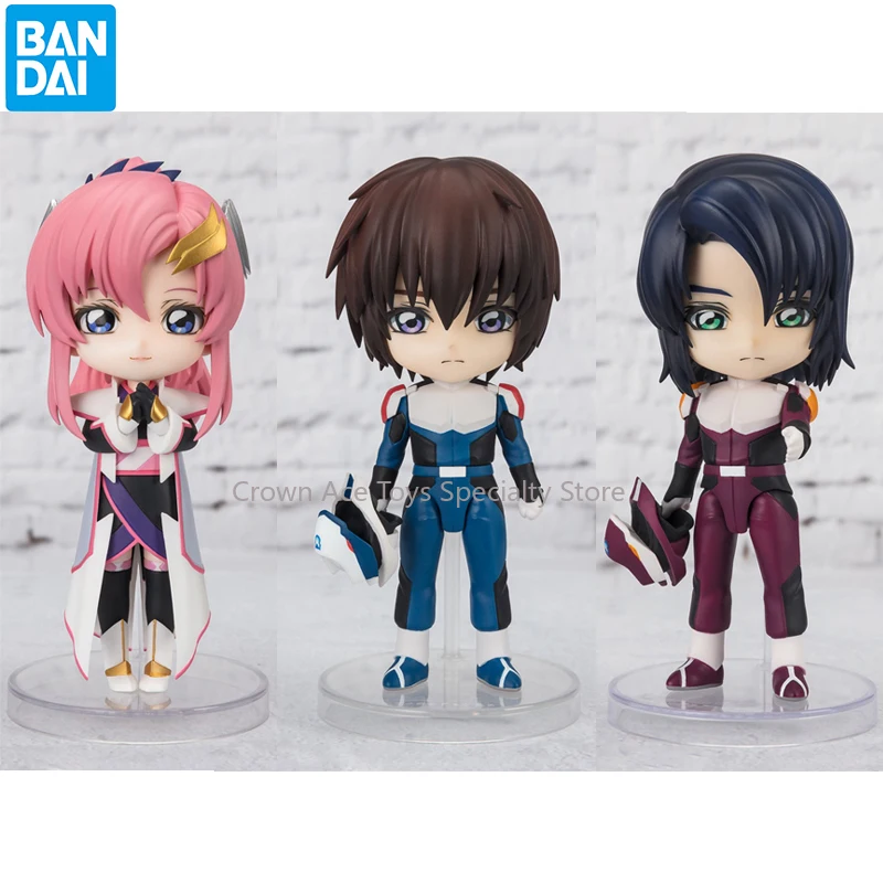 Bandai Figuarts Mini Kira Yamato & Lacus Clyne & Athrun Zala Mobile Suit Gundam Seed Freedom Anime Action Figure Trendy Toy Gift