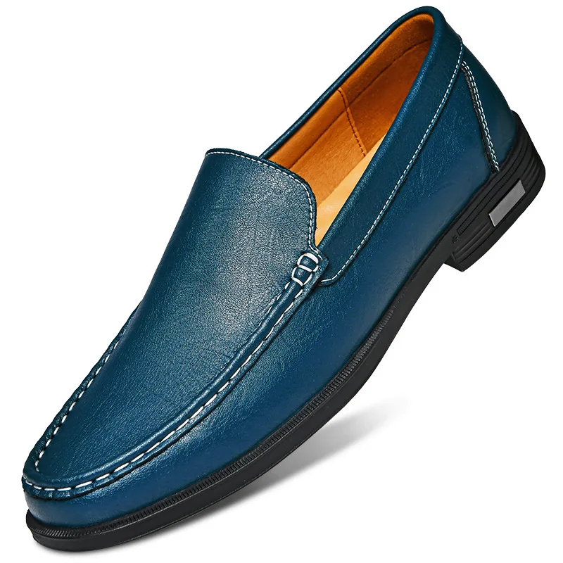 

2026 New Genuine Leather Men's Shoes Classics Business Dress Shoes Moccasins Slip on Loafers Driving Shoes for Men Casual Shoe