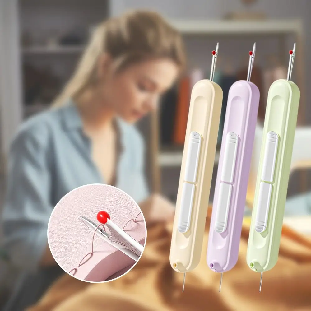 Needlework Threading Needle Threader Double Head DIY Sewing Accessories Hand Sewing Special Tools 2in1 Multifunctional