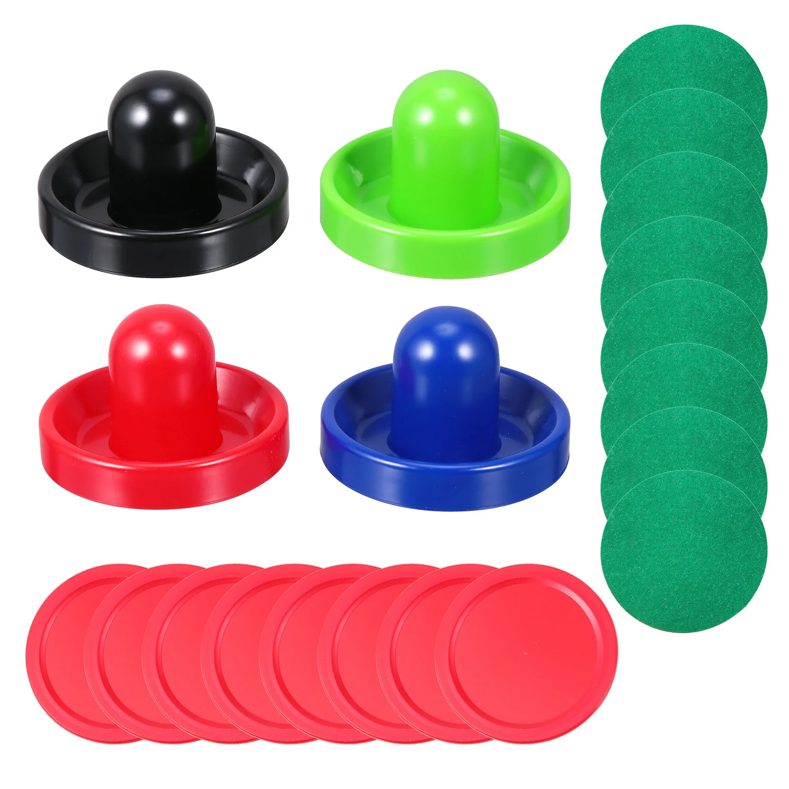 1 مجموعة البلاستيك هوكي الهواء اكسسوارات دافعات كرات الصولجان سميكة الوبر منصات استبدال أجزاء للطاولات القياسية هوكي الهواء انتهازي