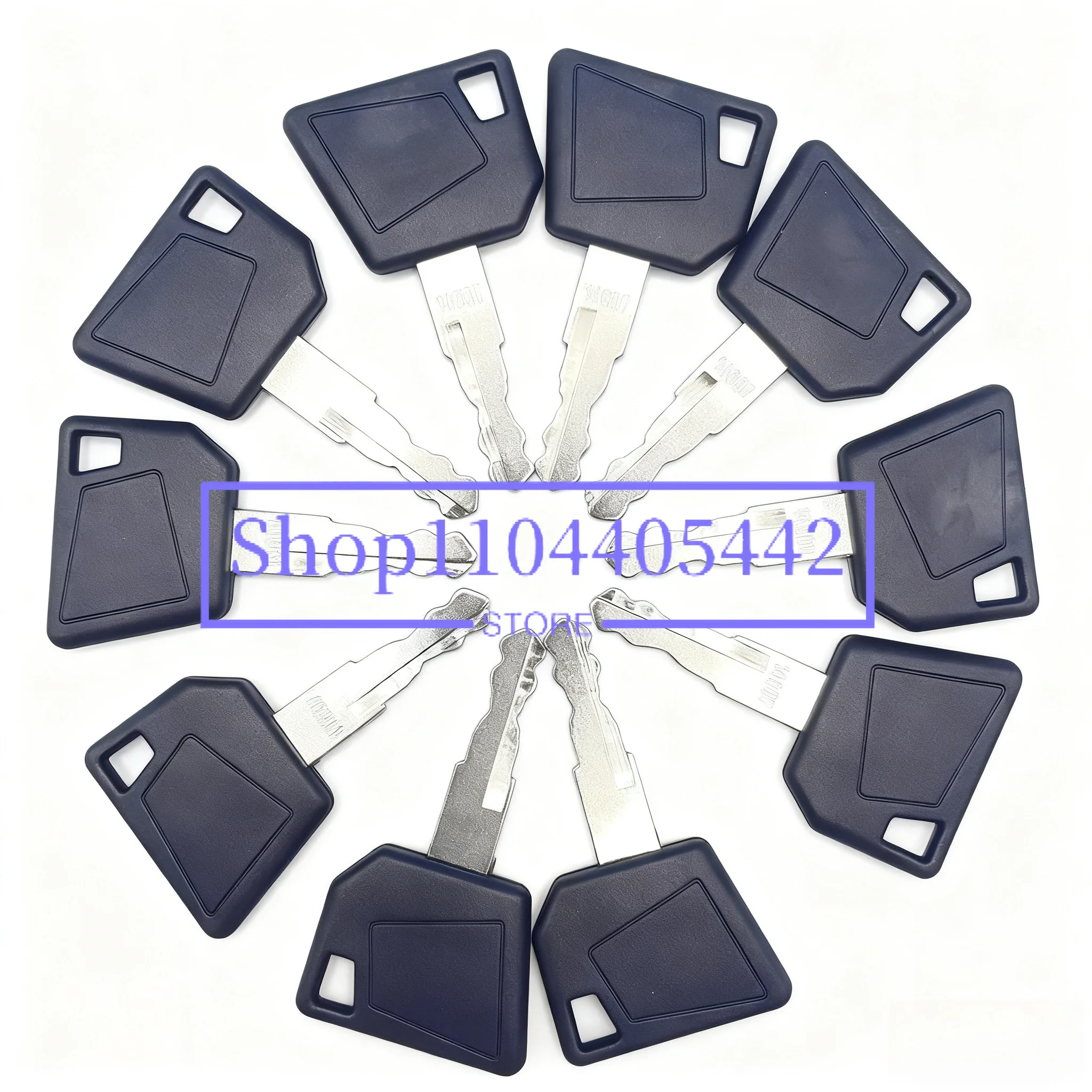 10 PC 14607 Lock Ignition Key For Bomag  Excavator Wacker Neuson  Hamm Master  3CX  Hatz Manitou Tractor
