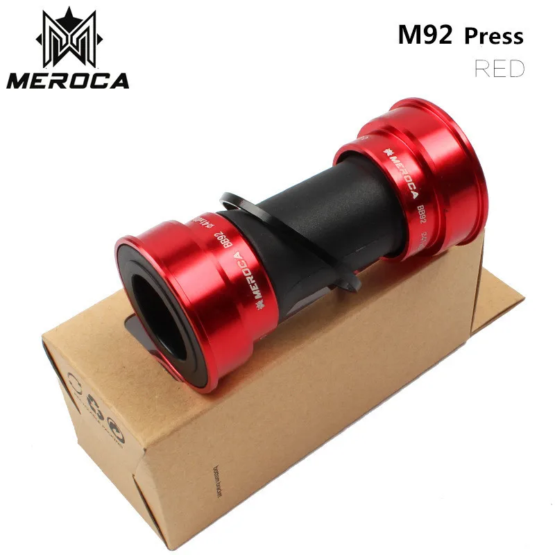 MEROCA BB92 MTB Press Fit Bottom Bracket 41mm Road Bike PF92 BB86 BB90 BB 24mm Crankset Chainset Crank Compatible BB72 SM BB71