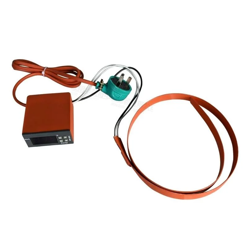 Elektryczna podkładka grzewcza 110V 220V, silikonowy grzejnik, elastyczna mata grzewcza z cyfrowym termostatem do gitar, rur i przewodów.