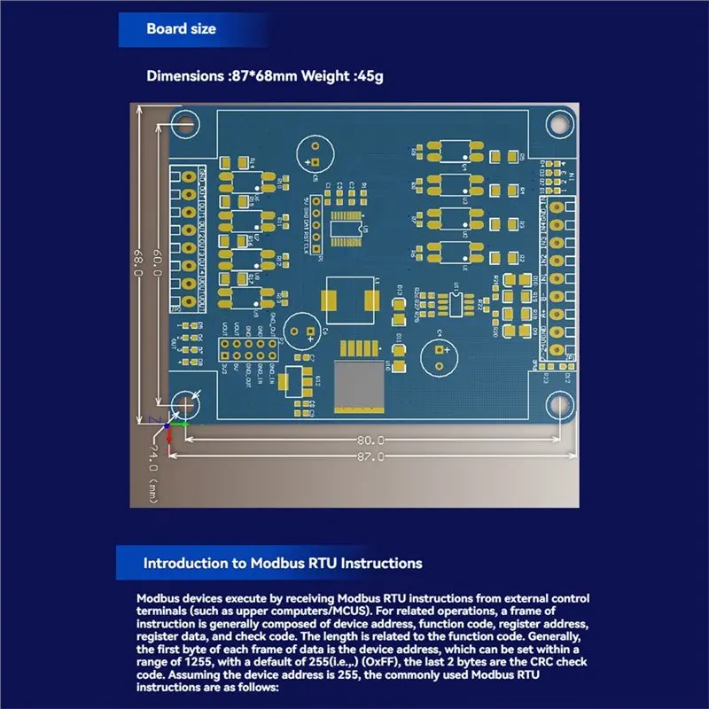 【PHONE ACCESSORY】4-Channel Modbus RTU RS485 Digital I/O Module 4DI 4DO Switch Signal Acquisition Control Board DC7-24V