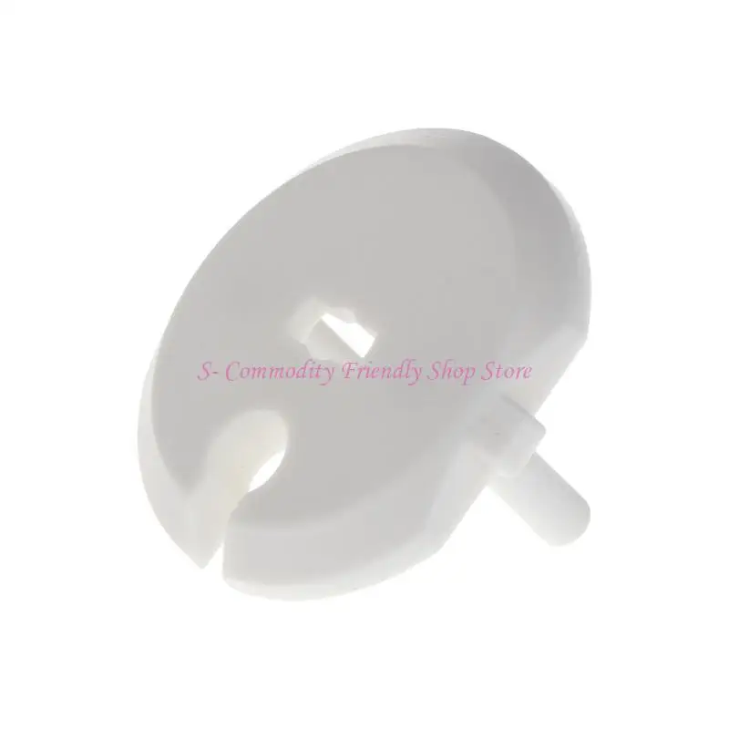 أغطية منافذ 85AE مكونة من 10 قطع من أغطية منافذ التوصيل الكهربائية المقاومة للأطفال باللون الأبيض