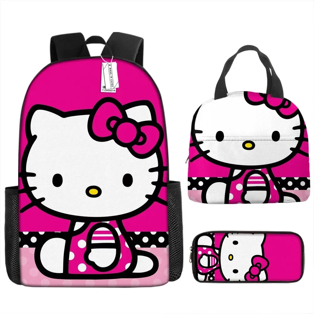 Hello Kitty tornister studencki Hello Kitty torba na drugie śniadanie izolowana torba na drugie śniadanie Cartoon śliczny plecak dziecięcy KT Mochila