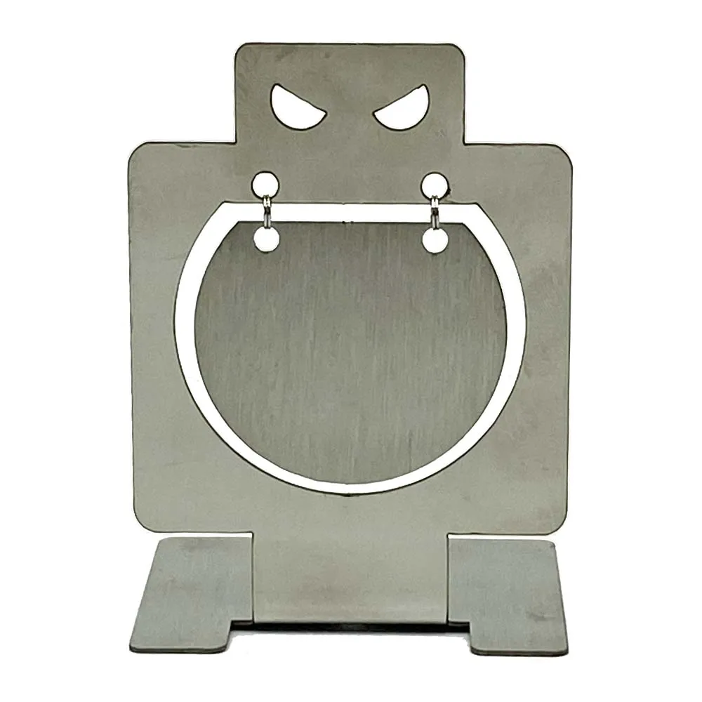 Mini bersagli da tiro in acciaio inossidabile spazzolato modelli multipli per palla di fango Slingshot in plastica softair