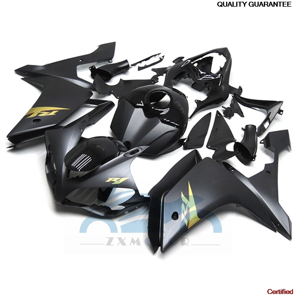 

Motorbike Fairings For YAMAHA YZF R1 2007 2008 Matte Black Bodys YZF-R107 08 Factory OEM Rebuild Fairing ZZ05