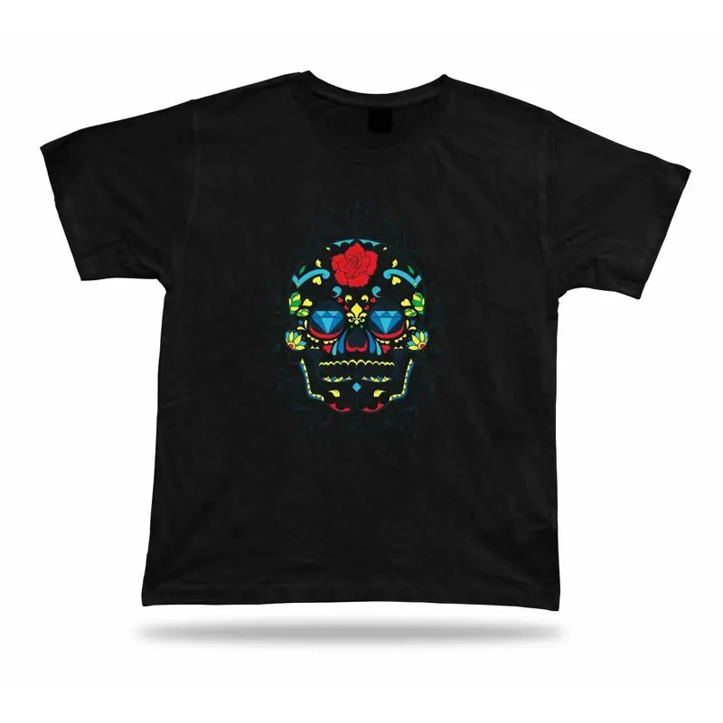 

Colorful Smiling Skeleton Skull design Tshirt tee apparel birthday gift present