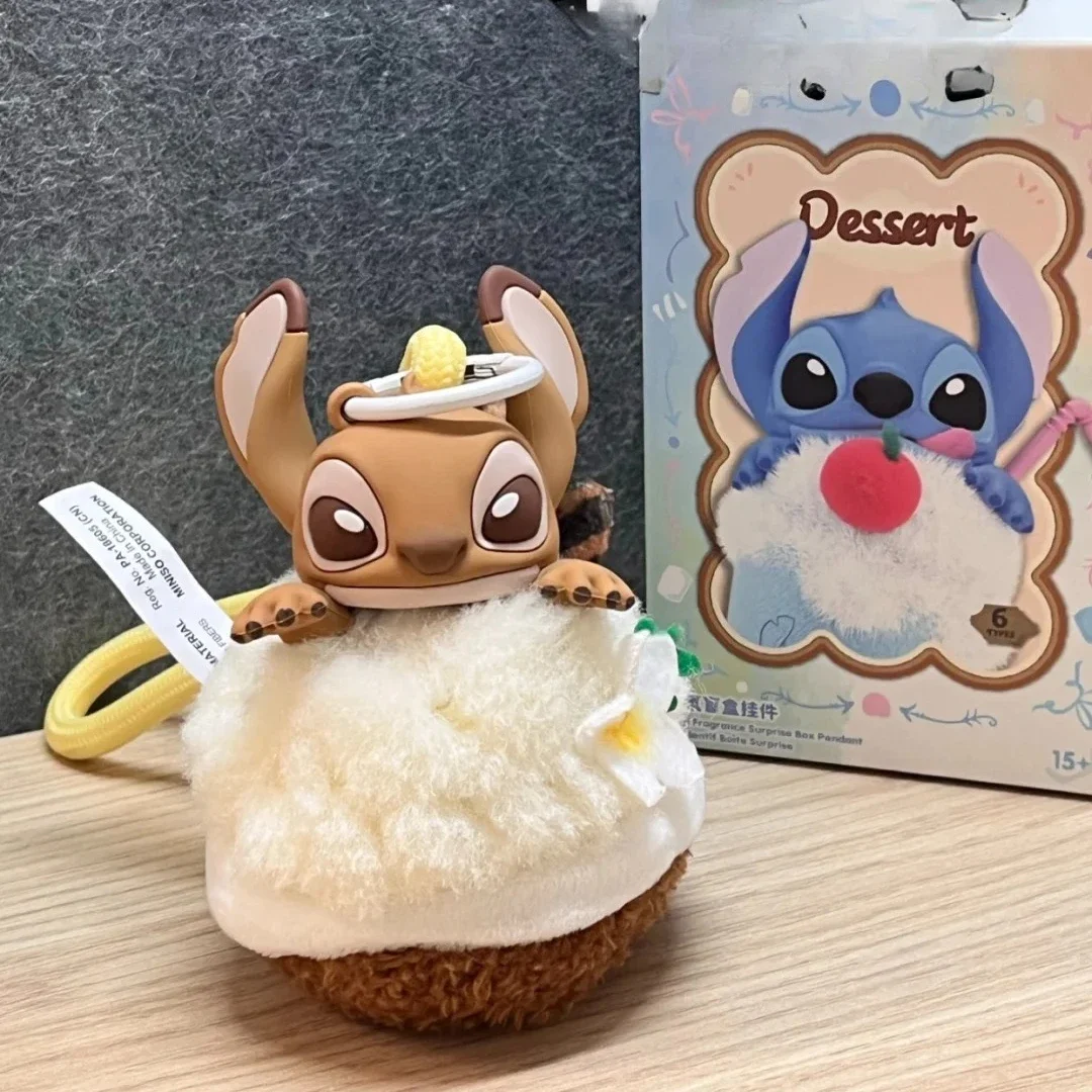 Stitch Dessert Blind Box Vinyl Plush Fragrance Cute Action Figure Pendant Keychain Mystery Bag Collection Toy Birthday Gifts