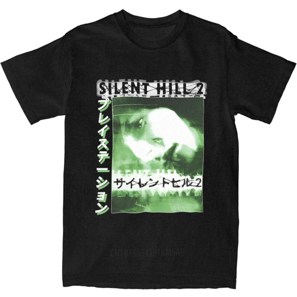 Silent Hill 2 Accessories Shirt Men Women Survival Horror Game Vintage Cotton Printed Tee Shirts