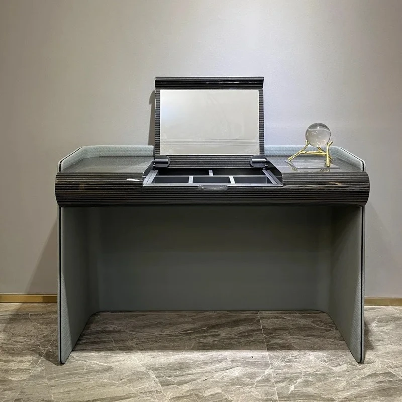 

Light luxury solid wood dresser modern simple makeup table