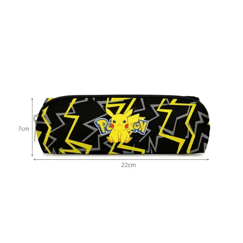 Pikachu Three-piece Student Backpack Schoolbag Pencil Case Pokémon Lunch Bag Large-capacity College Bag Fashion Cute Cartoon New