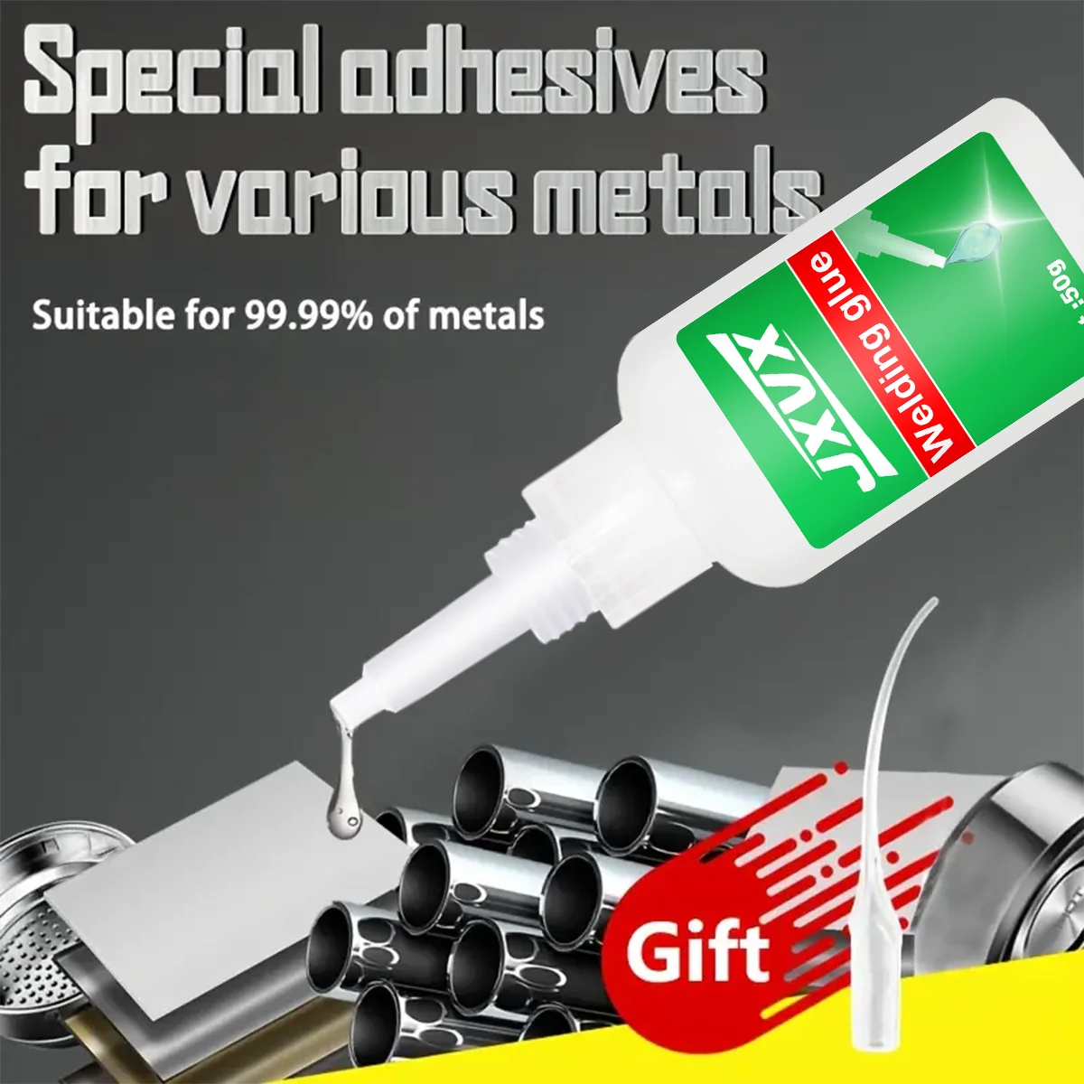 JXVX 50g high-strength welding oily adhesive-Universal Super Glue Strong Instant Glue metal glass ceramic resin.
