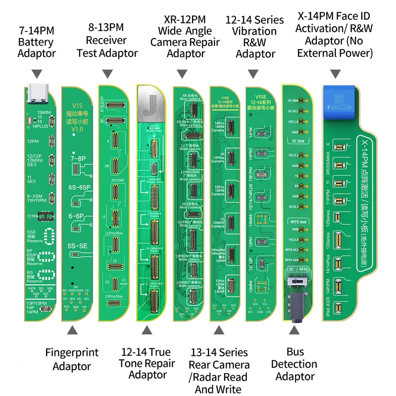 JC V1SE Testing Borad For iPhone 12 Pro max 13 13Mini Original LCD Repair Light Senor True Tone Brightness Read Write Programmer