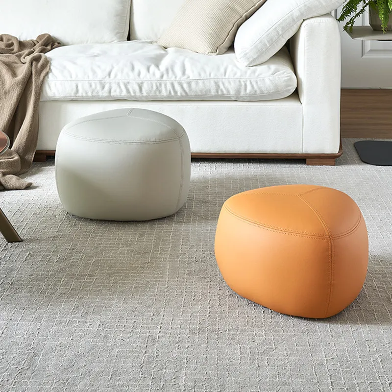 Nordic Low Foot Stool Piano Elegant Upholstered Office Foot Stool Dressing Tble Shoemaker Marche Pied Pliable Balcony Furniture