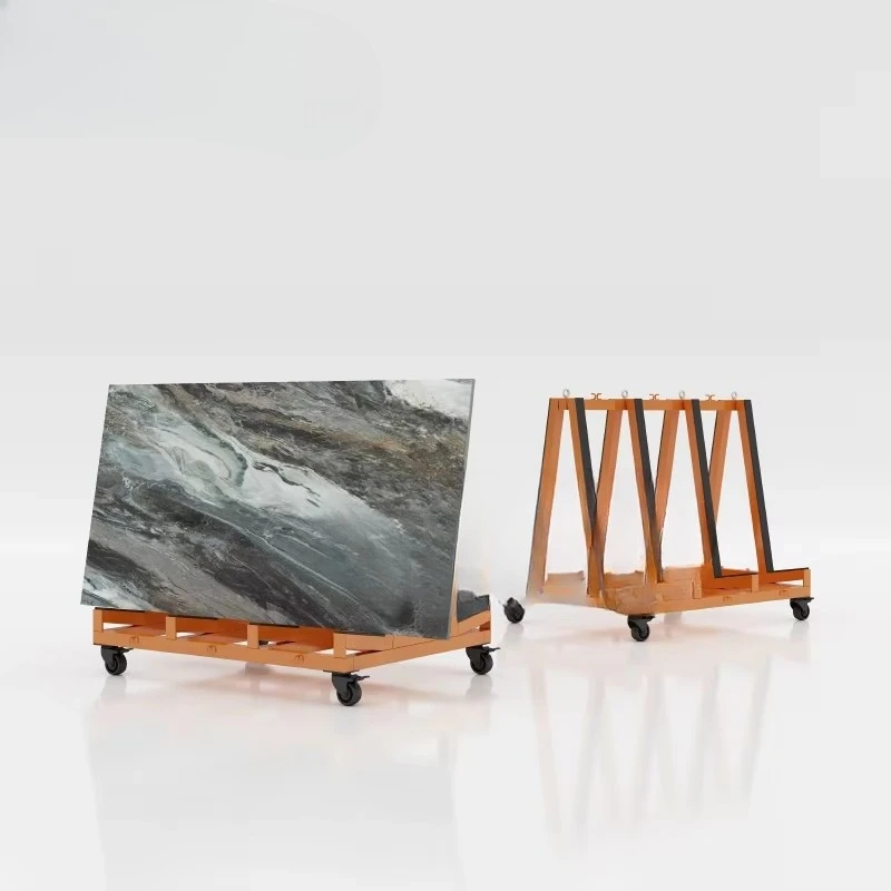 &c Wholesale Custom Size High Quality Heavy Duty Steel Pipe A-Frames Rack Floor Shelf High Load Bearing for Stone Marble Slab