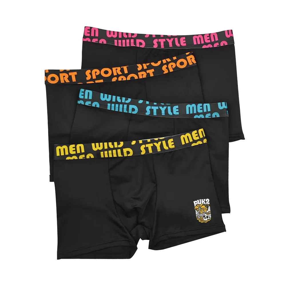 

3/5 Pcs Printing Underwear male Mens Boxers Briefs Sexy Underpants Leisure Quick Drying Breathable Men's Boxing Panties Men