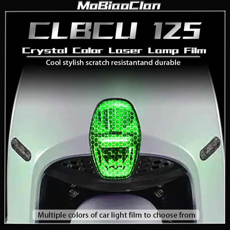 

For SYM CLBCU 125 Modified headlights and taillights smoked black honeycomb laser protective film and decorative stickers