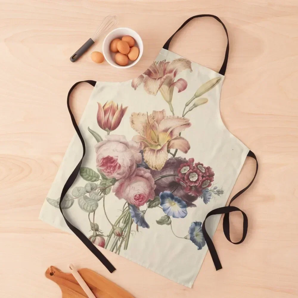 

Henriette Geertruida Knip - A Bouquet, 1820 Apron Home Utensils Men's Kitchen Apron