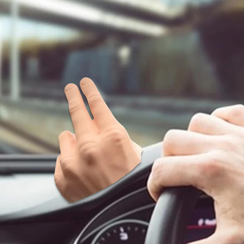 Funny Nodding Dashboard Toy Automatic Waving Hand Car Decor with Suction Cup Lazy Waver for Windshield Interactive Fun Gift