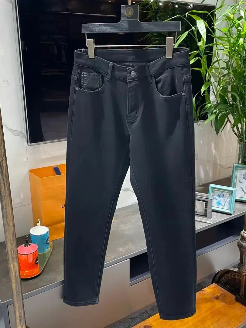 

New Autumn Winter Men's Comfortable Versatile Simple Faionable Slim Fit Jeans Sli Casual Straight Leg Jeans 688