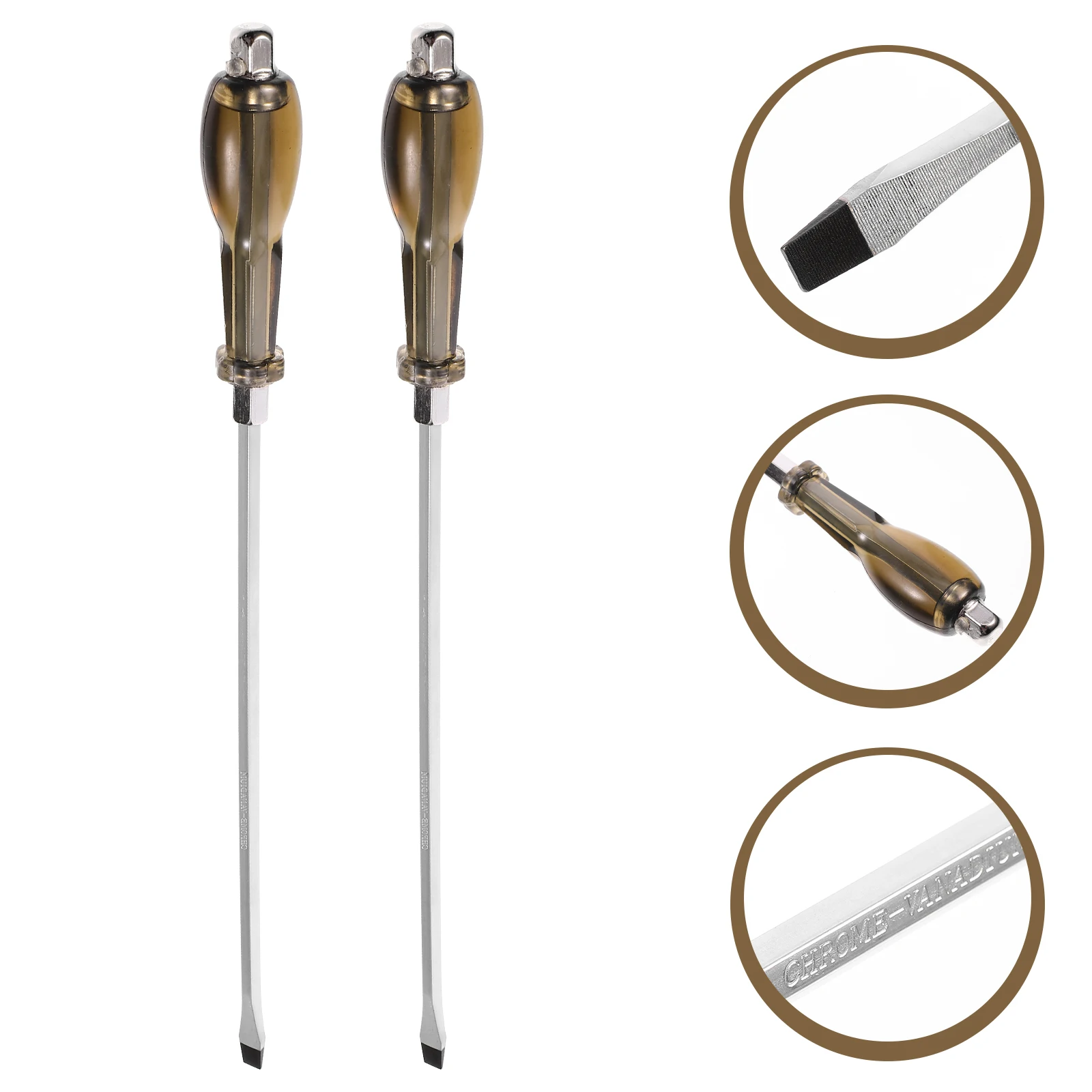 

2pcs Screwdriver Home Screwdriver Precision Ratchet Chrome Vanadium Steel H Repair Tool Non Rust