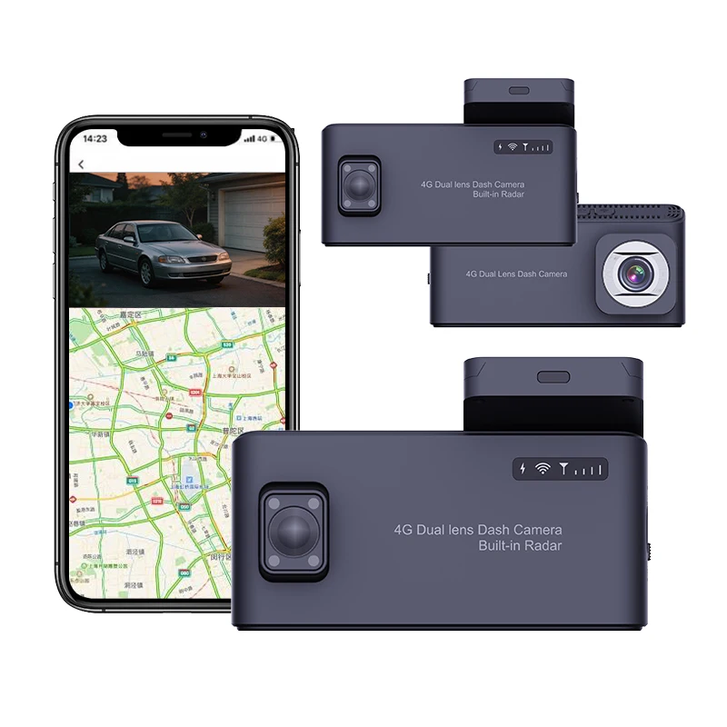 new Uboxpro HD Front and Rear GPS Radar Night Vision Alarm Remote Video Playback System Car Parking Reversing 4G Dash Camera