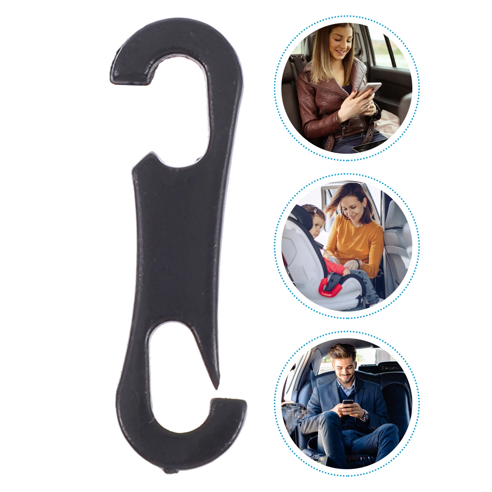 

200 Pcs Cushion Double Hook Fix Fitment Interior Accessories Seat Cover Car Auto Abs Hooks for