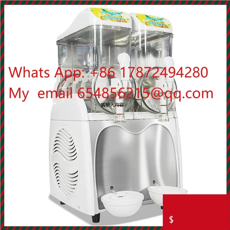 3 Bowls Commercial Slushie Machine With Led Light Cover High Quality Slush Machine