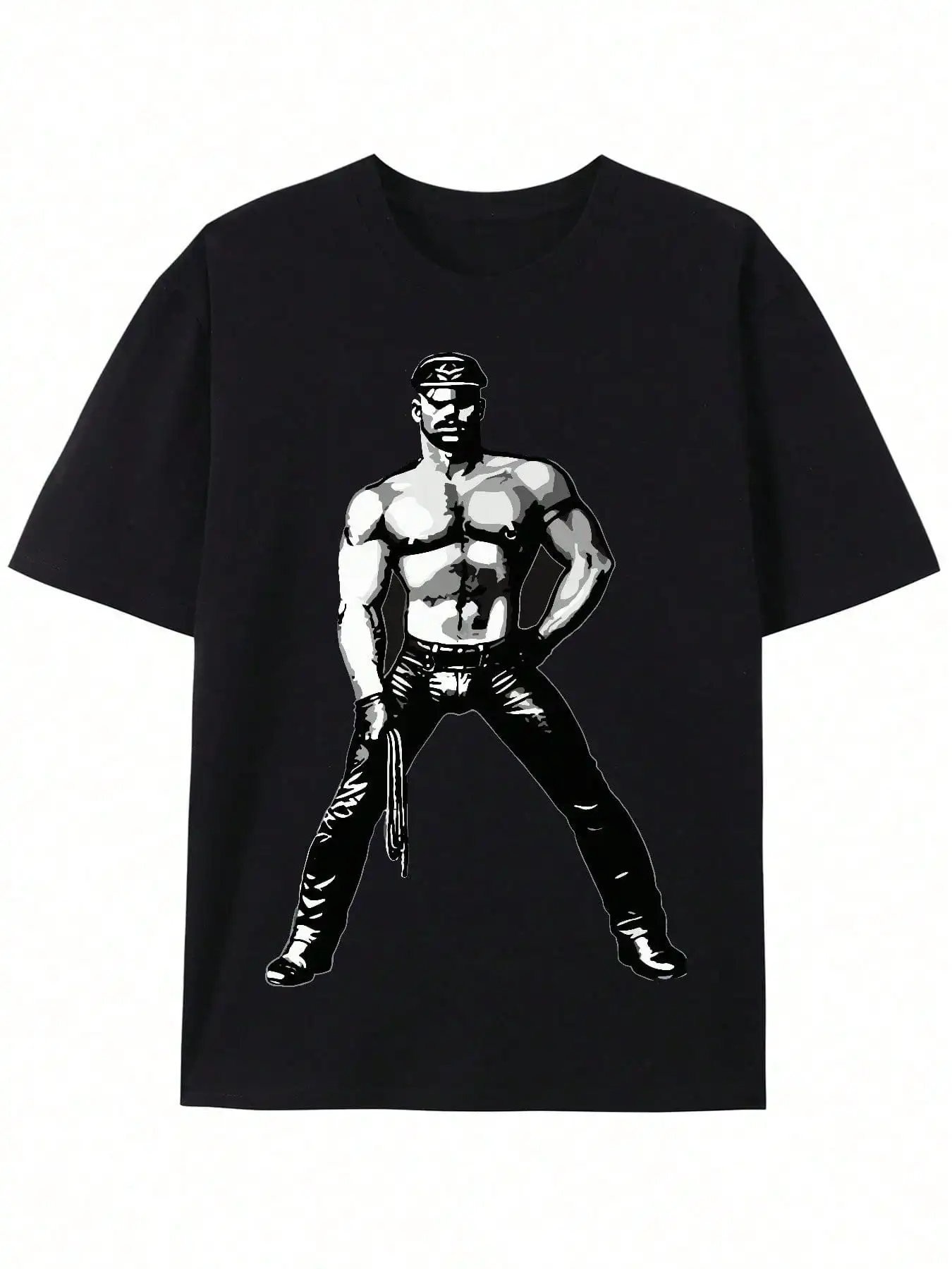 الفنلندية توم الفن LGBT مثلي الجنس قوس قزح الدنيم الشرطة صديقها تي شيرت الرجال تي شيرت جديد تي شيرت المرأة قمة مريحة القطن #1