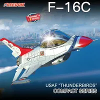 Freedom Assembly Aircraft Model Kit F-16C US Air Force Thunderbird Flight Show Team Q Version F162020 Assemble
