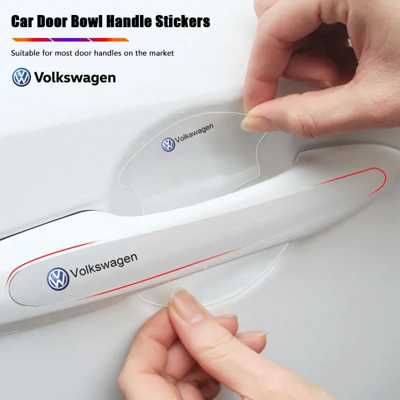 

Защитная пленка-наклейка от царапин для ручек дверей автомобиля, аксессуары для VW GTI Golf Polo Passat CC Tiguan Arteon Magotan Jetta