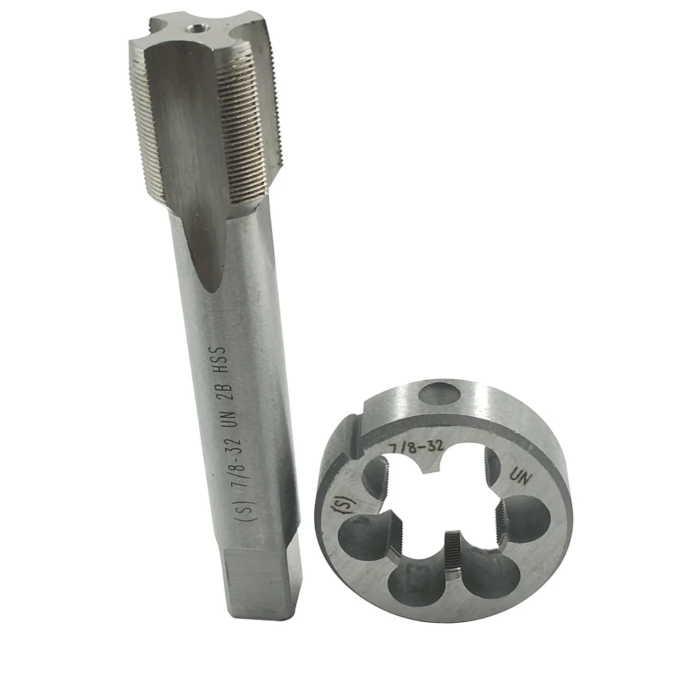 

7/8”-32 UN HSS Tap And Die Set Machine Thread Tap And Round Thread Die