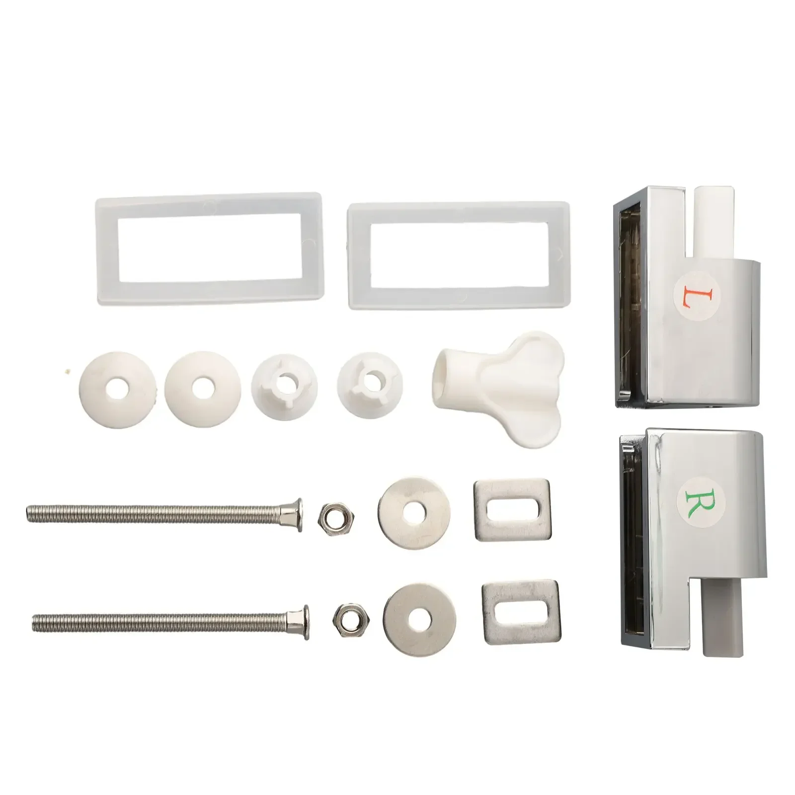 1set Toilet Seat Hinge Toilet Soft Close Hinge Toilet Cover Cushion Cover Mounting Fixed Joint Replacement Hardware Parts
