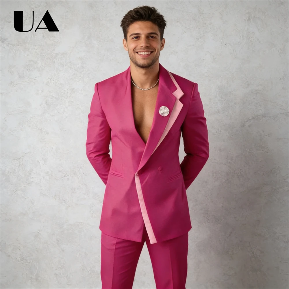 

Modern Design Newwst 2-Piece Formal Suit Set for Men, XXS-7XL Customized Prom Suit Attire High End Evening Dating Suits