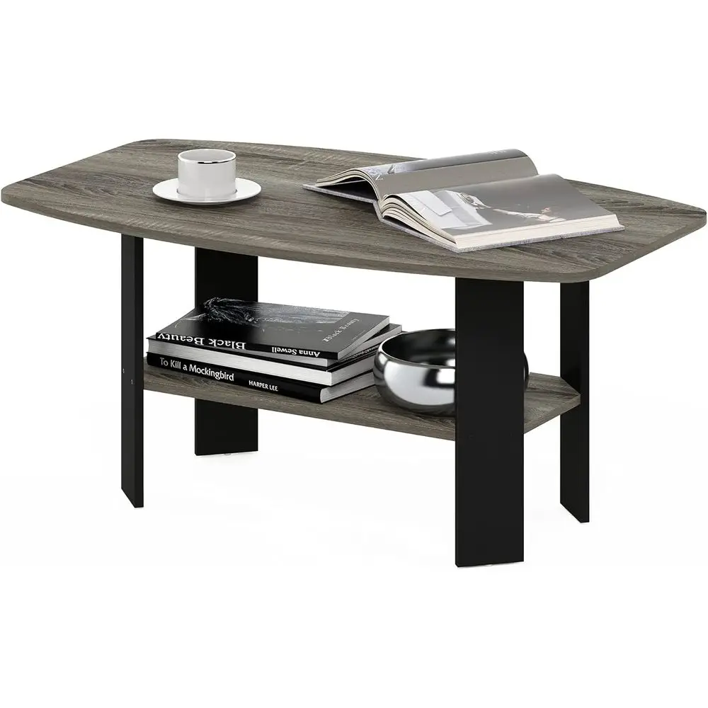 

Simple Design Coee Table, rench Oak Grey/Black
