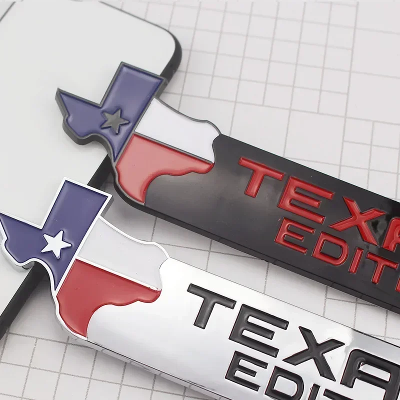 ABS TEXAS EDITION Star Rear Boot Trunk Car Emblem Badge Stickers Styling Accessories For Jeep Compass Wrangler Liberty Commander
