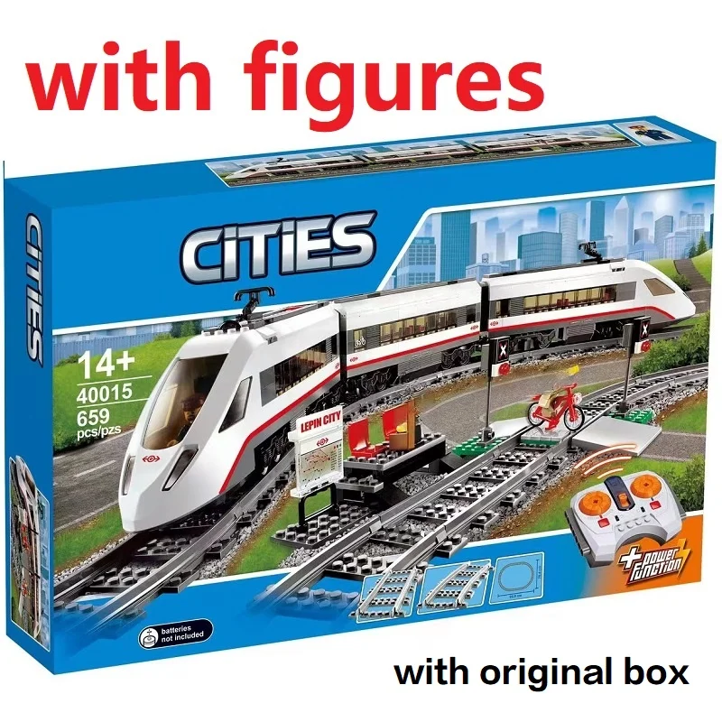 

С оригинальной коробкой 02008 28033 91006 20011 40015 Грузовой поезд Строительный блок Поезд 1033 шт. Кирпичная игрушка Модель с дистанционным управлением подарки