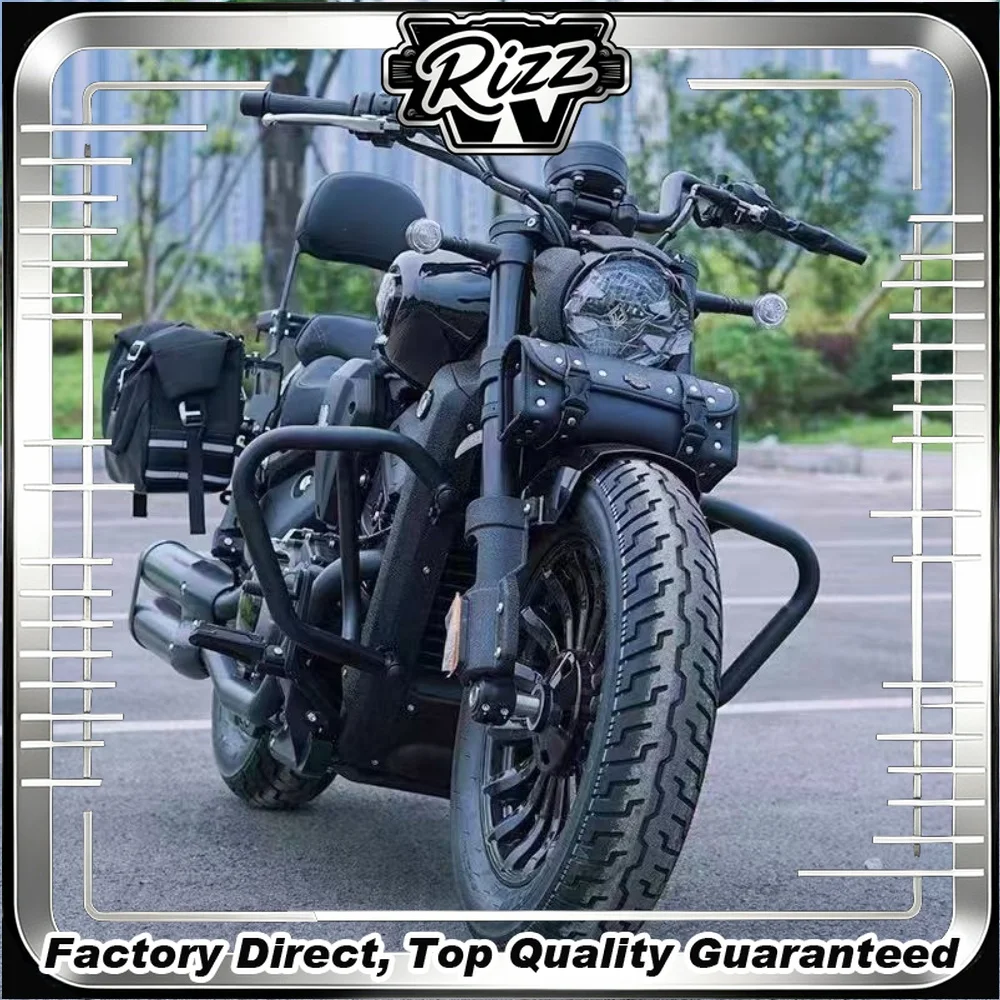 FOR BENDA Dark Flag 500 Full Surround Protective Crash Bar Vintage Cruisers Multi-Layer Cushion Structure Fuel Tank Protection