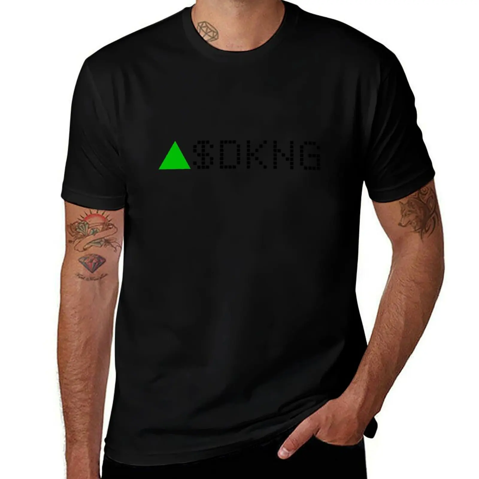 Футболка Draftkings Stock Ticker Green - Black Font, прочная, повседневная, рабочая, с принтом.