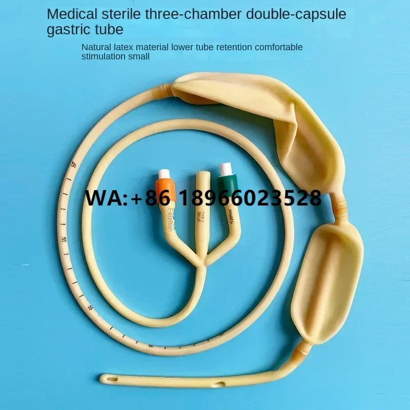 

Disposable Three Chamber Double Gastric Tube Medical Sterile Latex Two Latex Gastric Tube Hemostatic Balloon 14fr 16fr 18fr 20fr