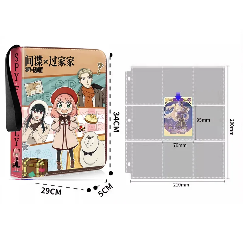 New 400/900 PCS Anime SPY×FAMILY Card Album Map Letter Folder Binder Notebook Game Collection Gifts Toys