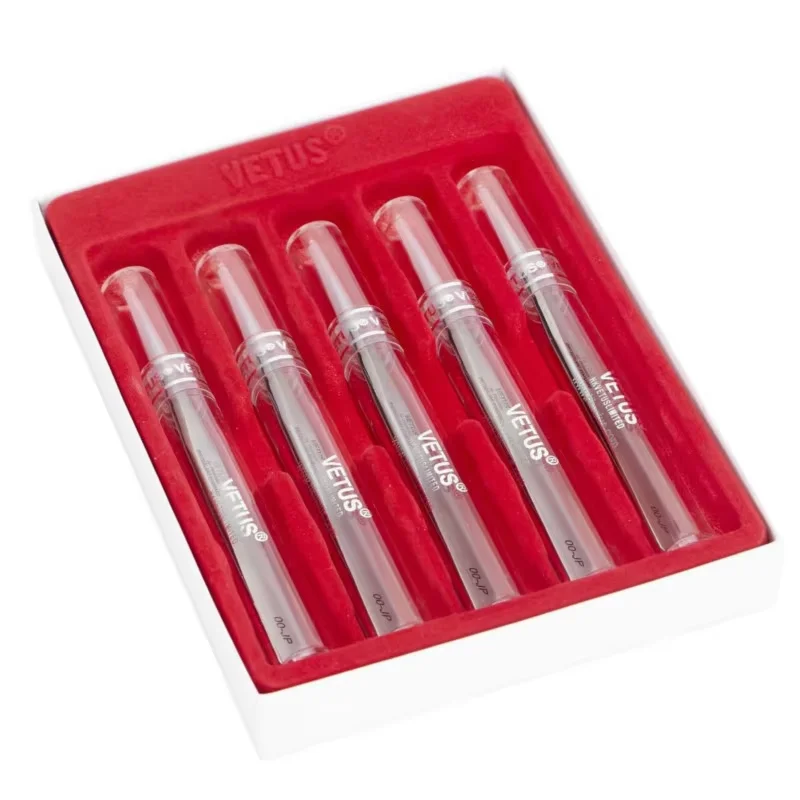 1 pièces meilleure série VETUS JP pince à cils en acier inoxydable antistatique sourcil toilettage outils de maquillage pour cils