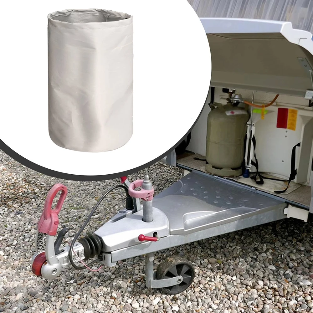 

Caravan Trailer Hook Protective Cover Suitable For Trailer Ball Hitch Oxford Cloth Silver Gray Hook Protective Cover 400mmX200mm